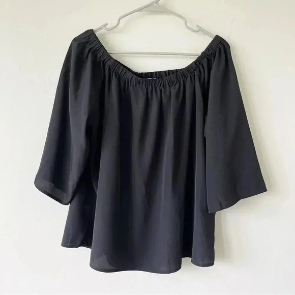 Amanda Uprichard Black Nirvana Blouse L EUC - Picture 5 of 8